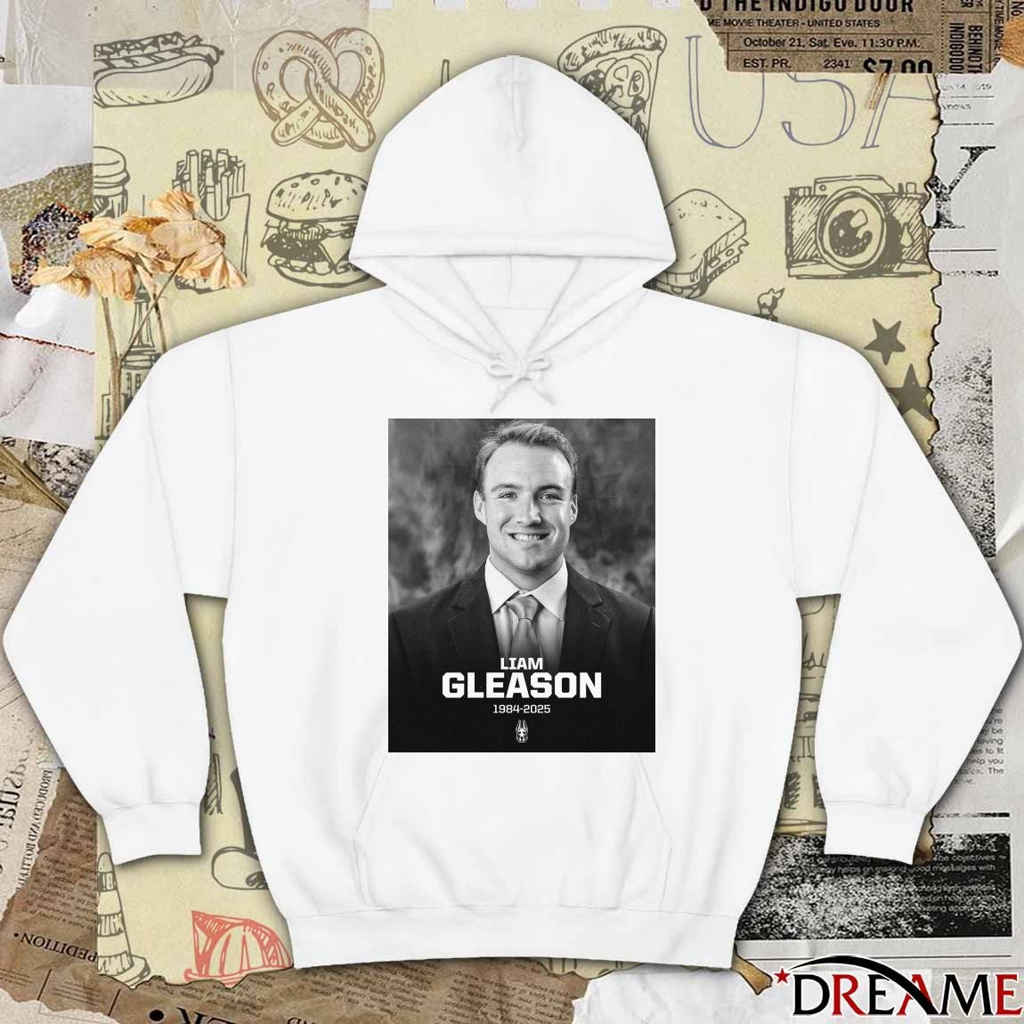 Rest In Peace Liam Gleason 1984 – 2025 UAlbany Men’s Lacrosse Poster t-shirt