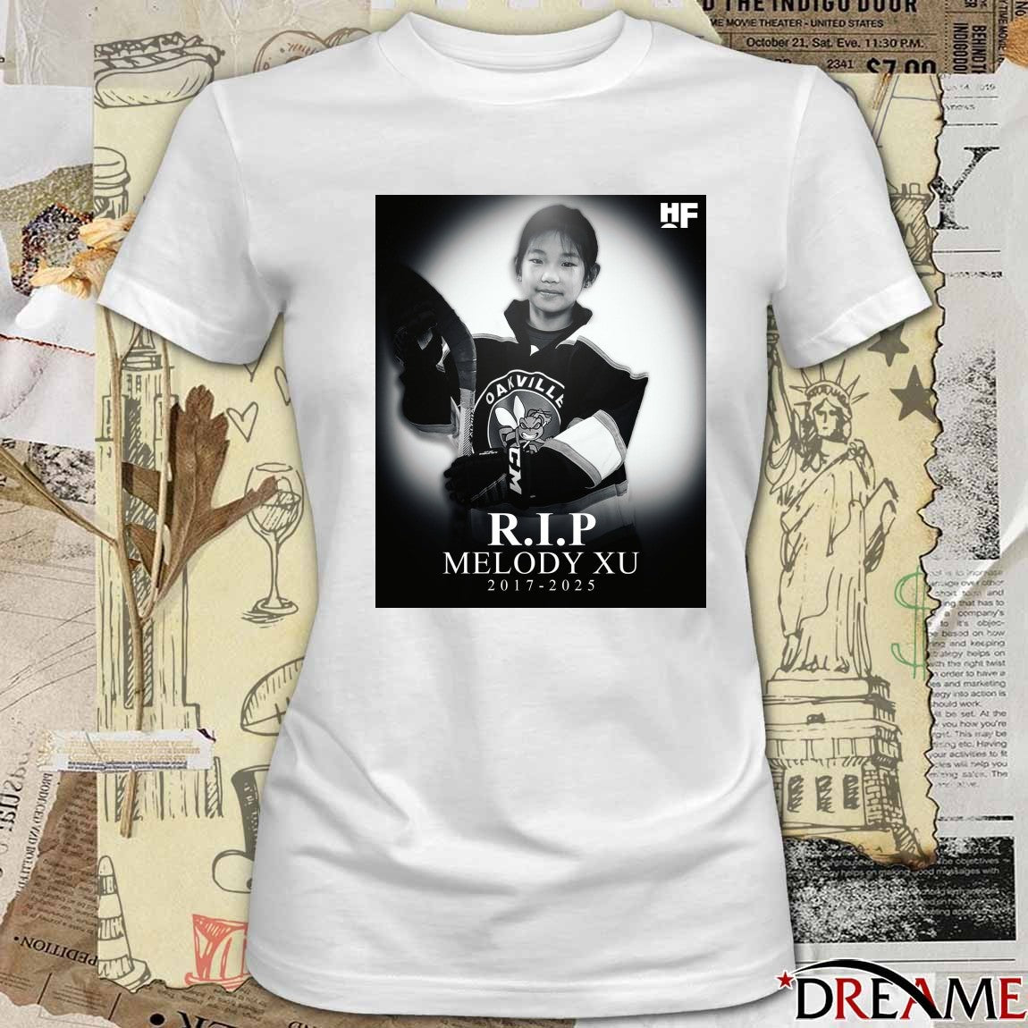 Rest In Peace Melody XU 2017 – 2025 Hockey Forever Poster t-shirt