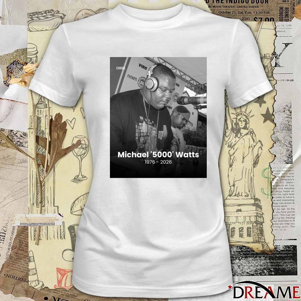 Rest In Peace Michael 5000 Watts 1976 – 2026 Poster t-shirt