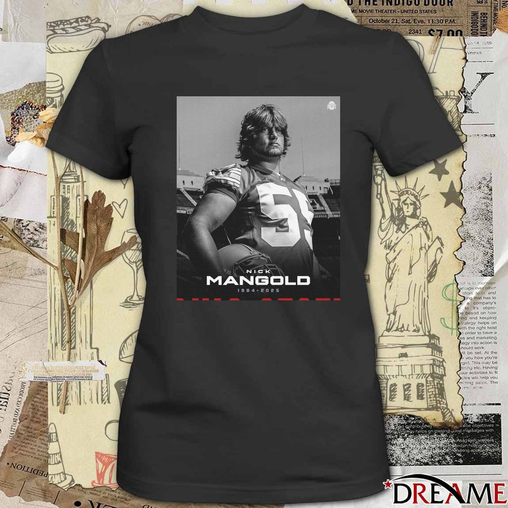 Rest In Peace Nick Mangold 1984 – 2025 Ohio State Football Poster t-shirt