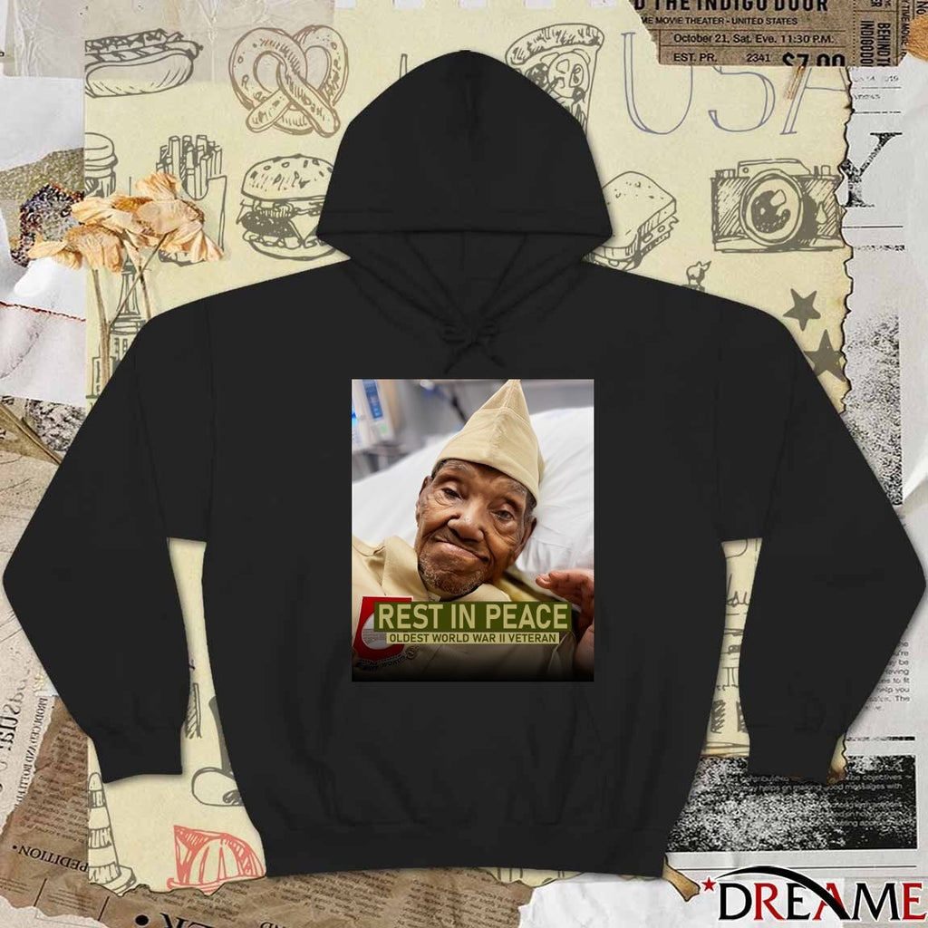 Rest In Peace Oldest World War II Veteran Free Liam Ramos t-shirt