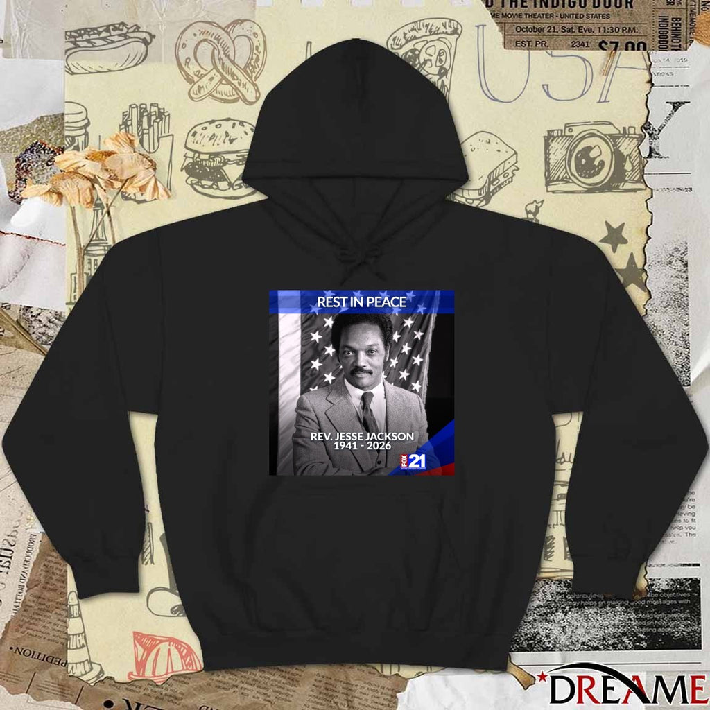 Rest In Peace Rev. Jesse Jackson 1941-2026 Fox21 News t-shirt