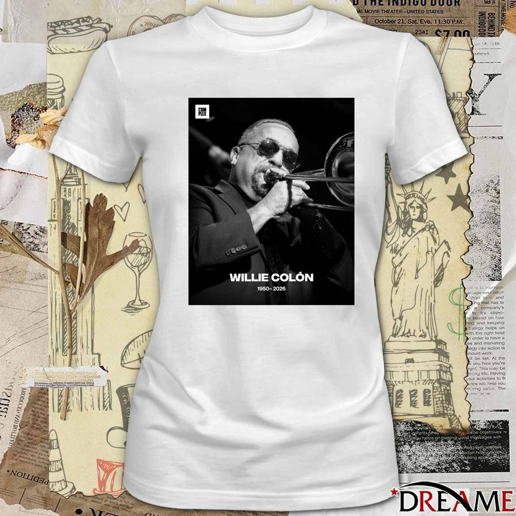 Rest In Peace Salsa Giant Willie Colón Passed Away 1950 – 2026 Poster t-shirt