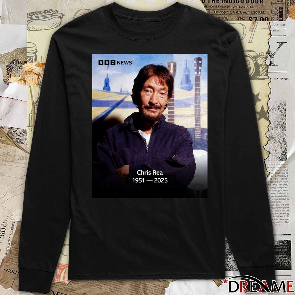 Rest In Peace Singer Chris Rea Has Died Aged 74 1951 – 2025 Poster t-shirt