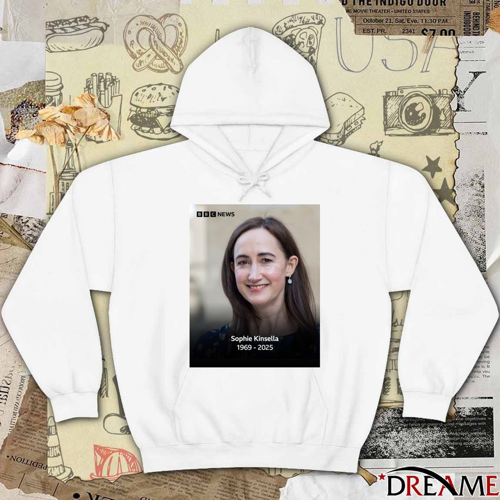 Rest In Peace Sophie Kinsella 1969 – 2025 BBC News Poster t-shirt