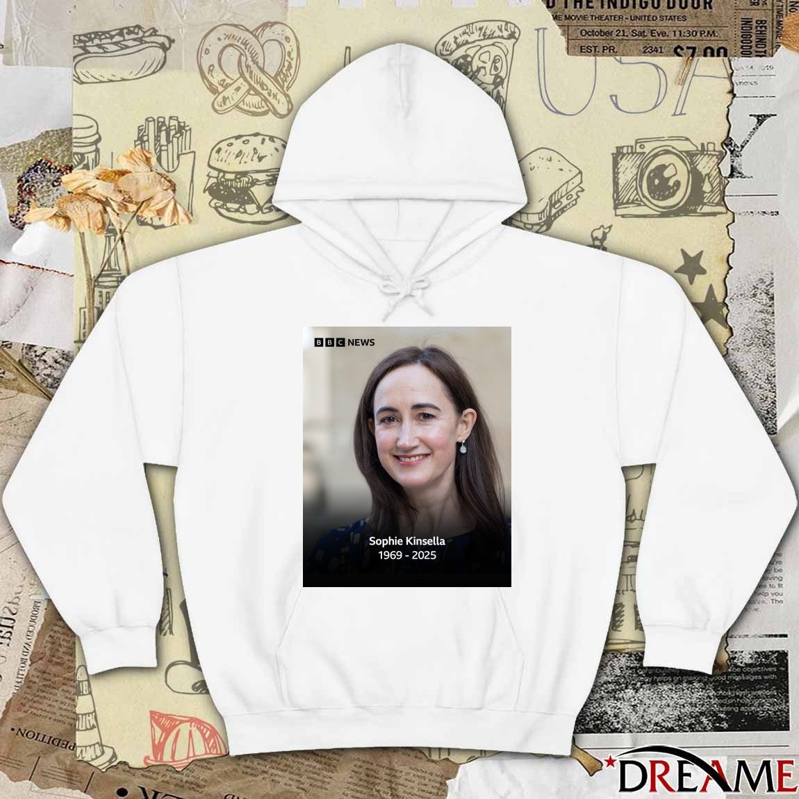 Rest In Peace Sophie Kinsella 1969 – 2025 BBC News Poster t-shirt