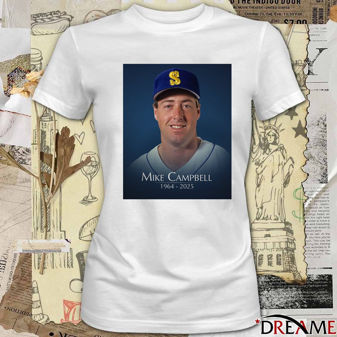Rest In Peace former Mariners pitcher Mike Campbell 1964 – 2025 Poster t-shirt