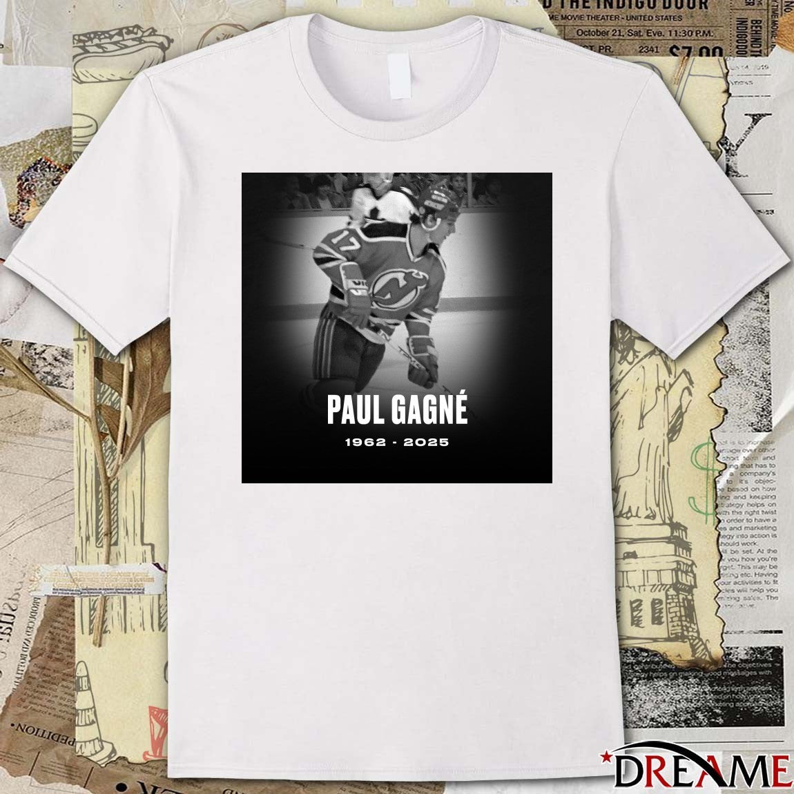 Rest In Peace former NHL player Paul Gagné 1962 – 2025 Poster t-shirt