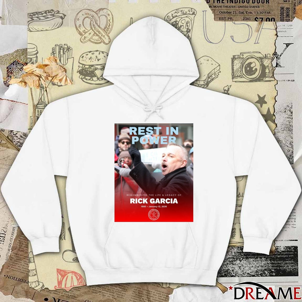 Rest In Power Remembering The Life And Legacy Of Rick Garcia 1956 – January 12 2026 Poster t-shirt