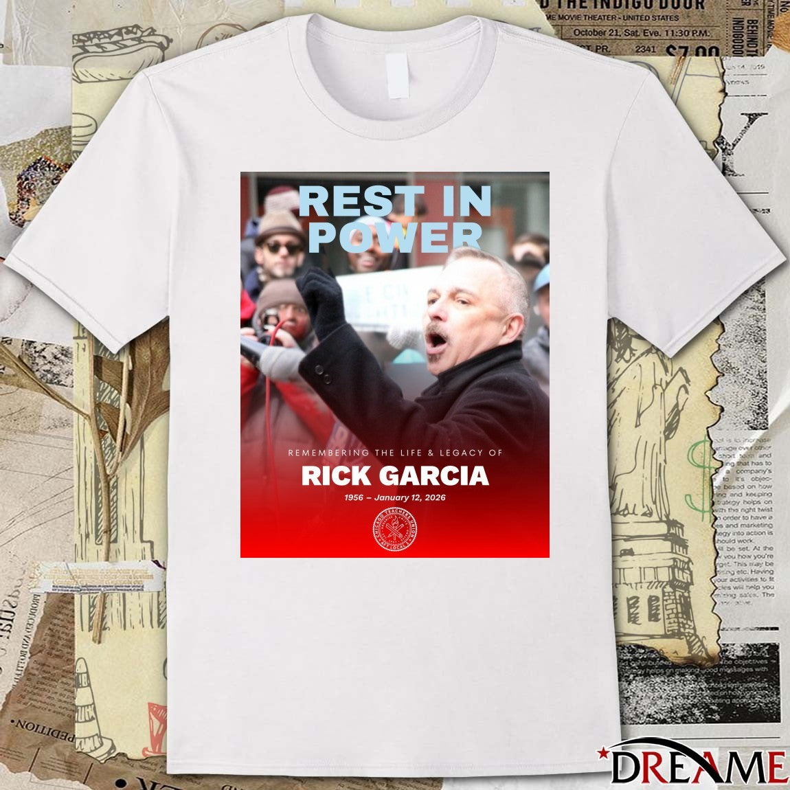 Rest In Power Remembering The Life And Legacy Of Rick Garcia 1956 – January 12 2026 Poster t-shirt