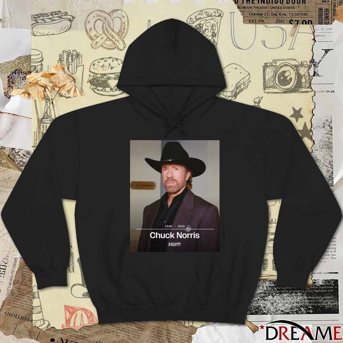 Rest in Peace Chuck Norris Has Died 1940 – 2026 Variety Poster t-shirt