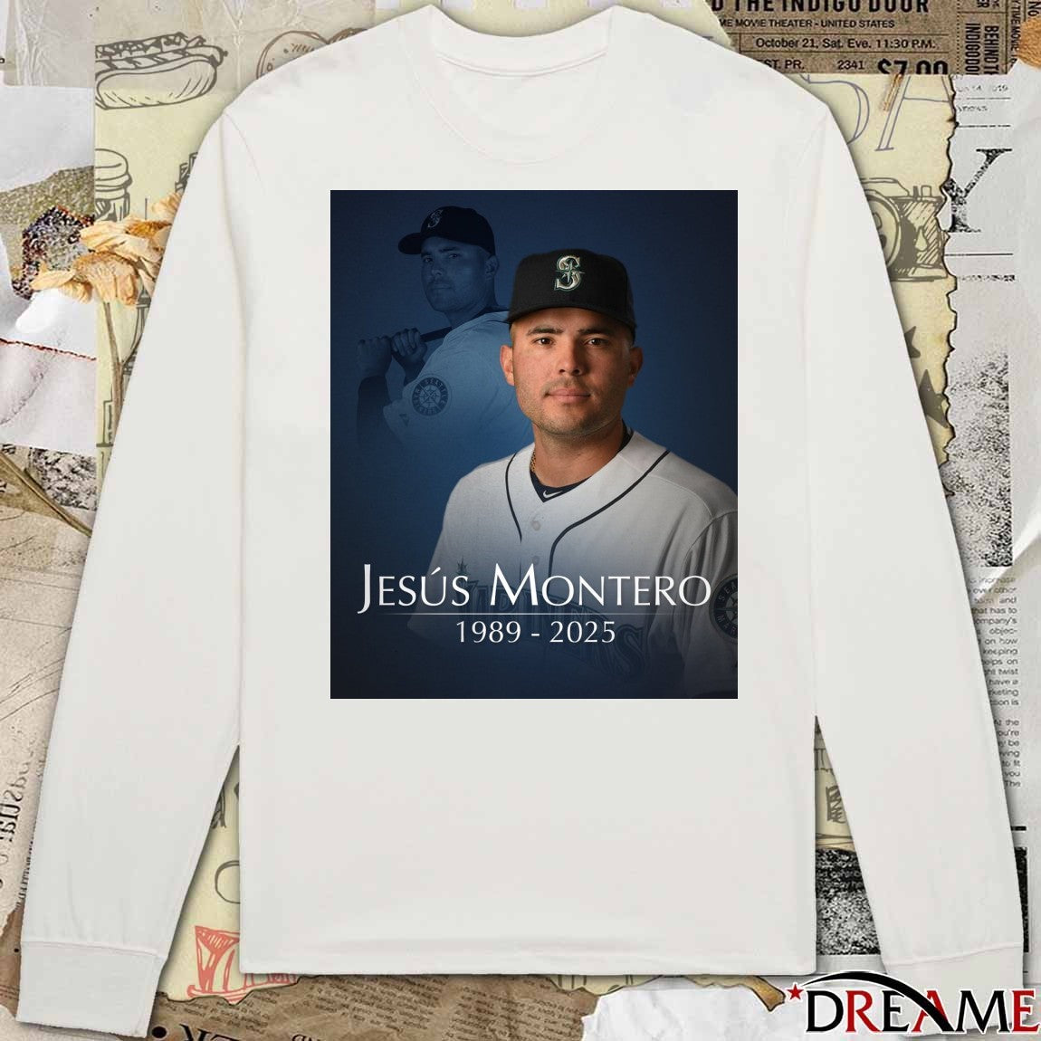 Rest in Peace Jesus Montero 1989 – 2025 Seattle Mariners ON Tap Poster t-shirt