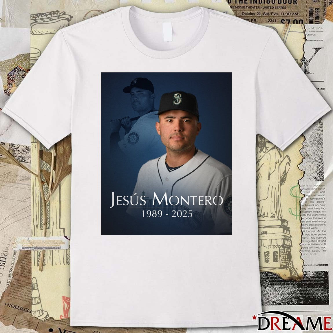 Rest in Peace Jesus Montero 1989 – 2025 Seattle Mariners ON Tap Poster t-shirt
