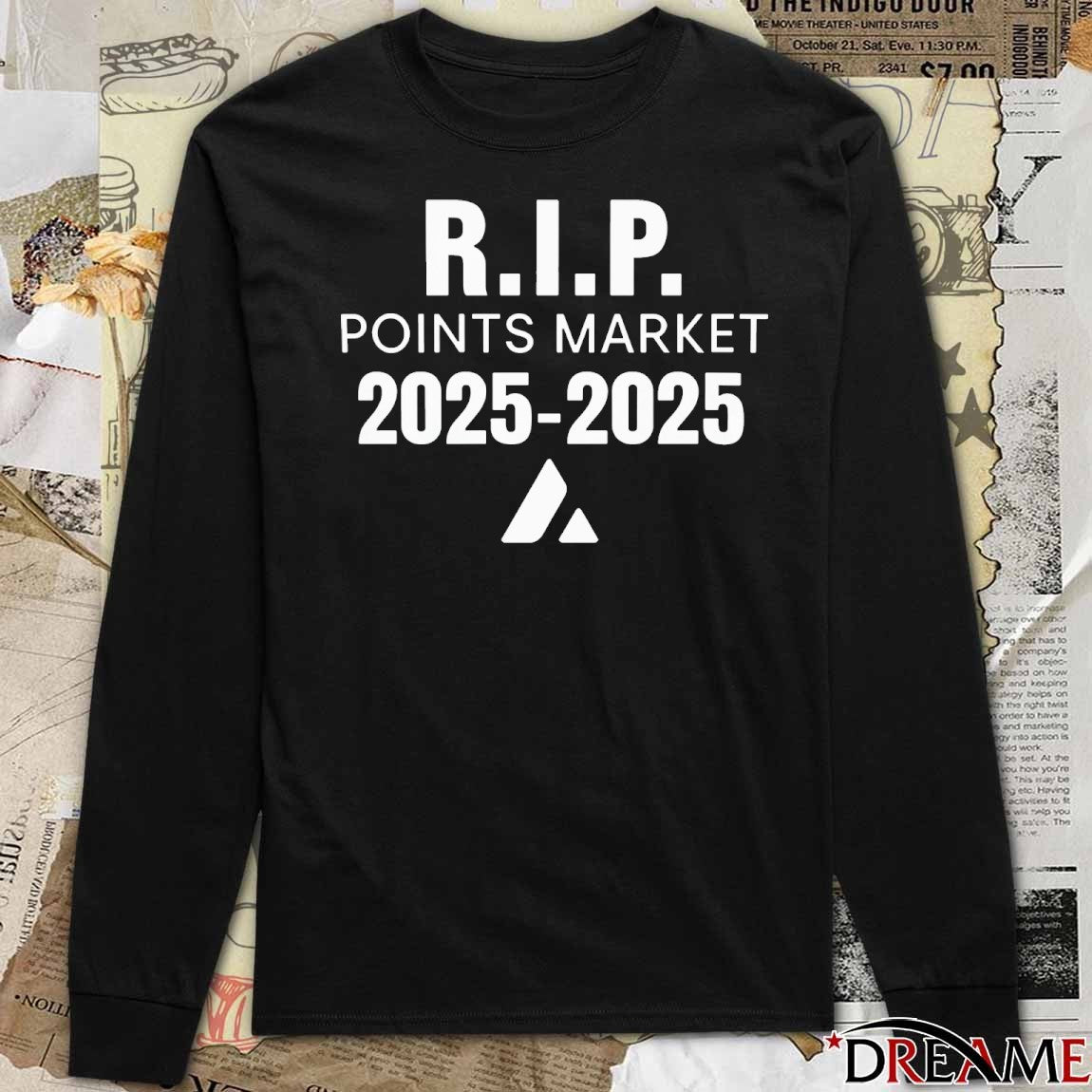Rest in Peace Points Market 2025 – 2025 logo t-shirt