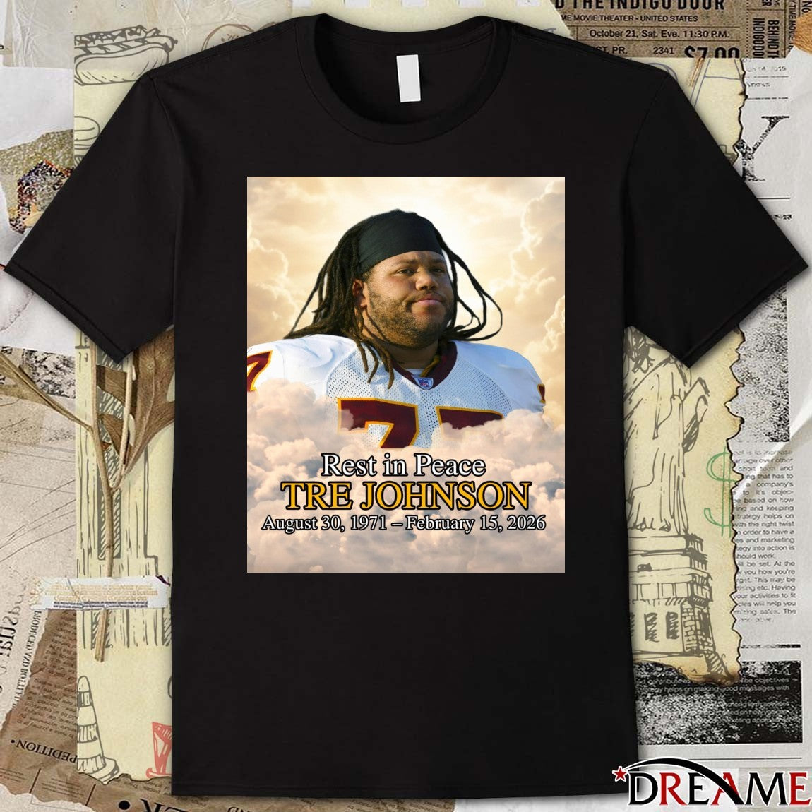 Rest in Peace TRE JOHNSON August 30, 1971-February 15, 2026 t-shirt