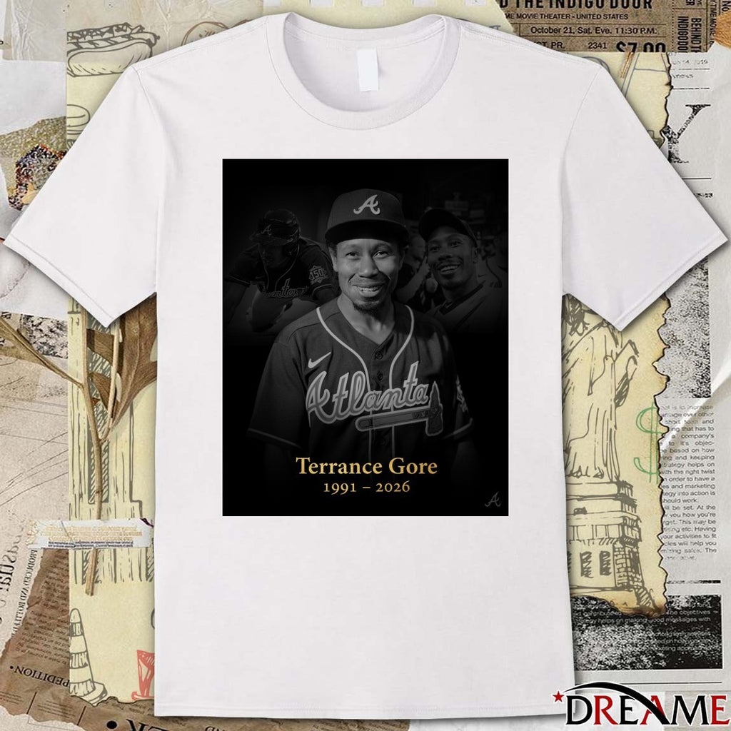 Rest in peace Terrance Gore 1991 – 2026 Atlanta Braves Poster t-shirt