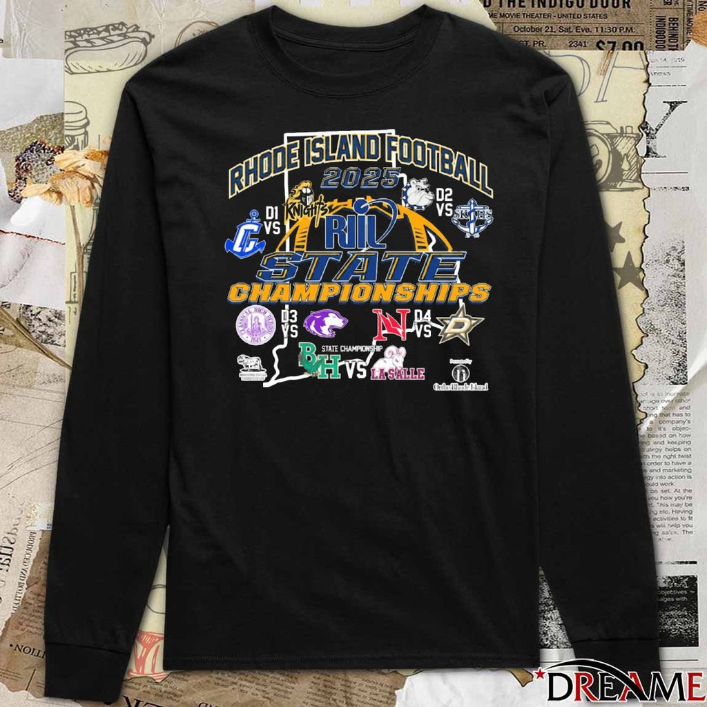 Rhode Island Interscholastic League RIIL Football State Championships 2026 t-shirt