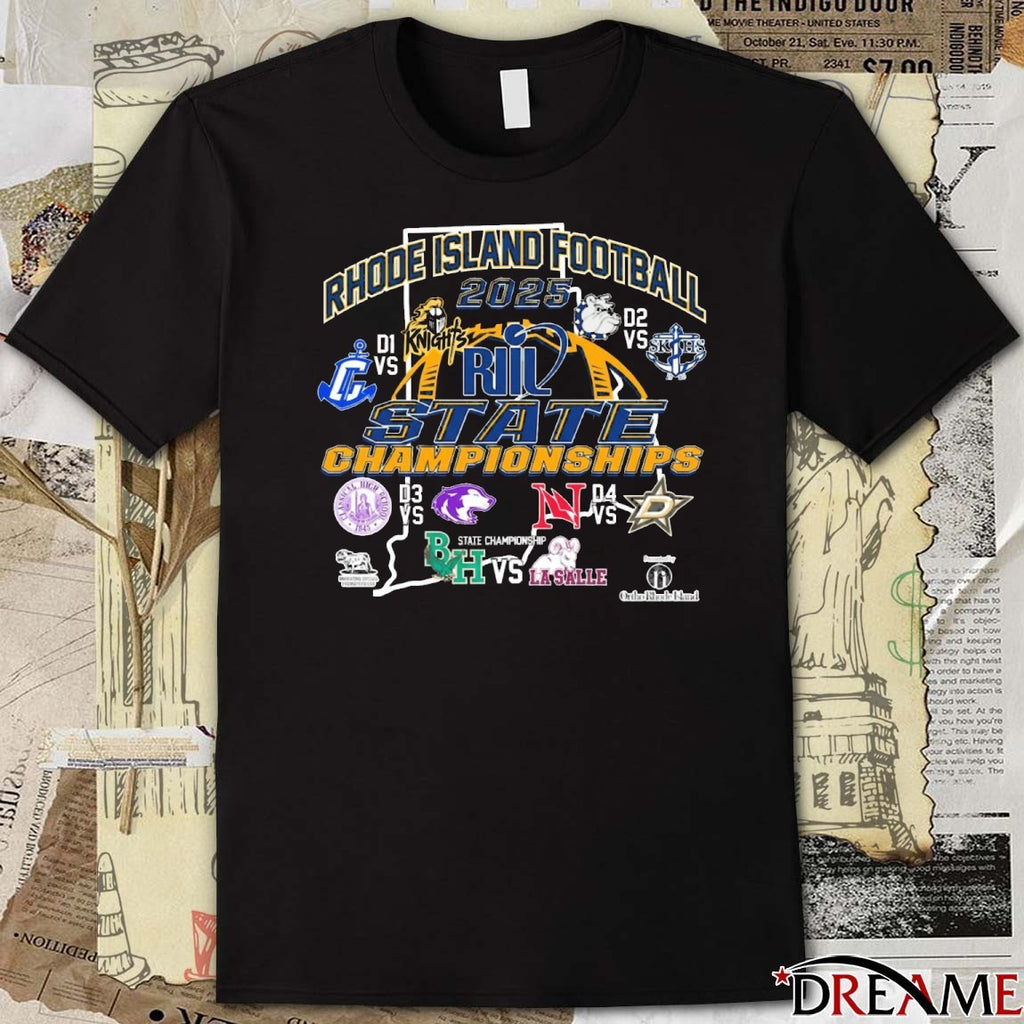 Rhode Island Interscholastic League RIIL Football State Championships 2026 t-shirt