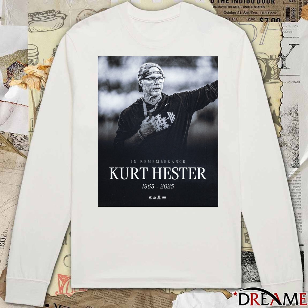 Rice Football Family In Remembrance Kurt Hester 1963 – 2025 Poster t-shirt