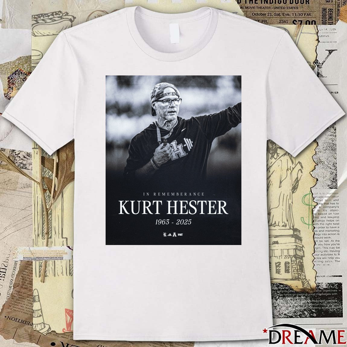Rice Football Family In Remembrance Kurt Hester 1963 – 2025 Poster t-shirt