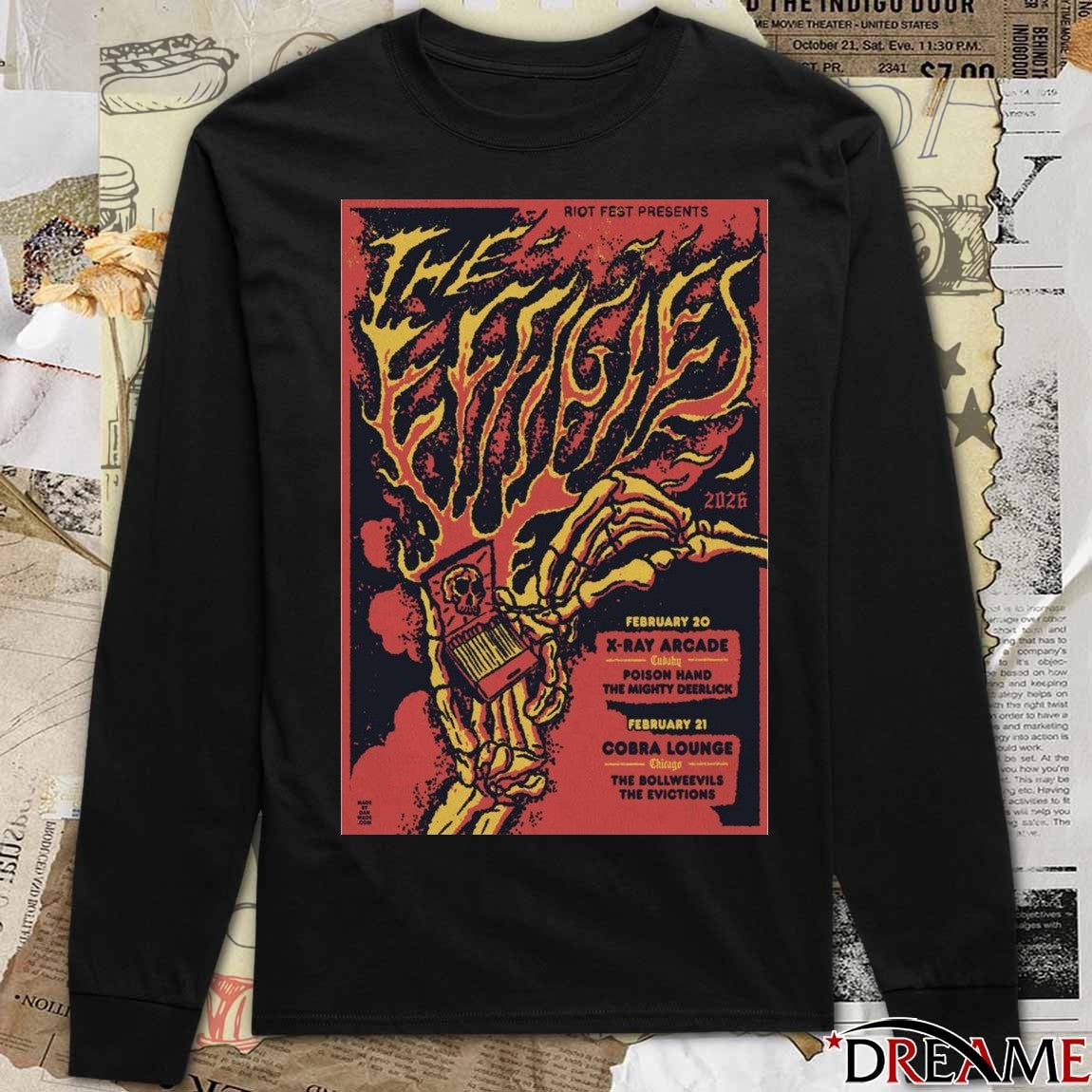 Riot Fest Presents Chicago, IL February 20-21 2026 Poster t-shirt