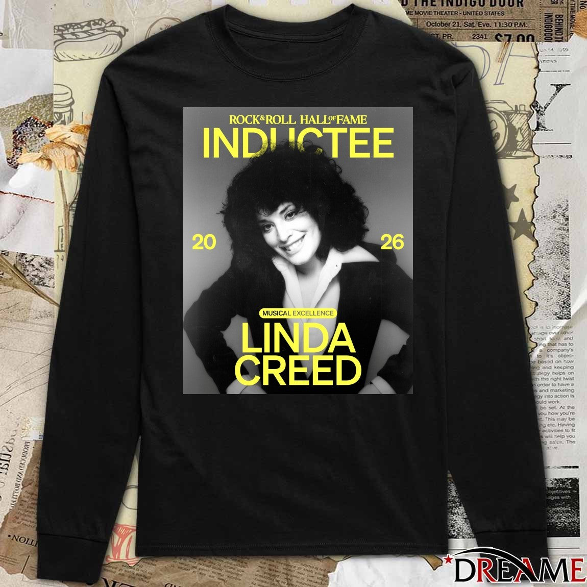 Rock & Roll Hall of Fame Class of 2026 Inductee Musical Excellence Linda Creed Poster t-shirt