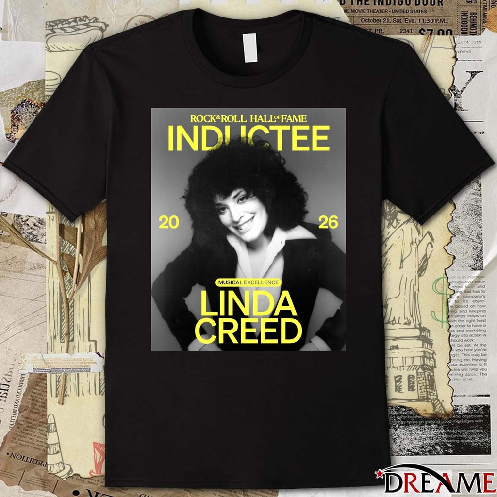 Rock & Roll Hall of Fame Class of 2026 Inductee Musical Excellence Linda Creed Poster t-shirt