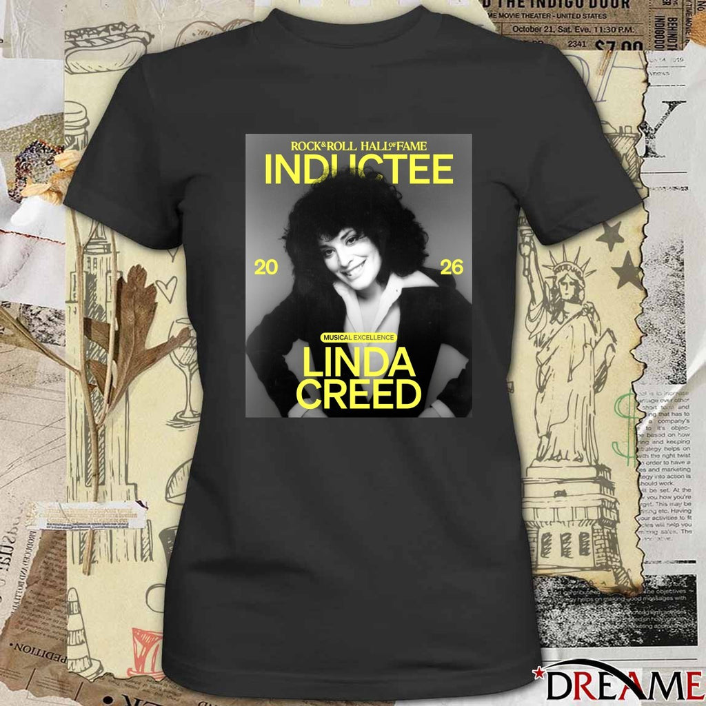 Rock & Roll Hall of Fame Class of 2026 Inductee Musical Excellence Linda Creed Poster t-shirt