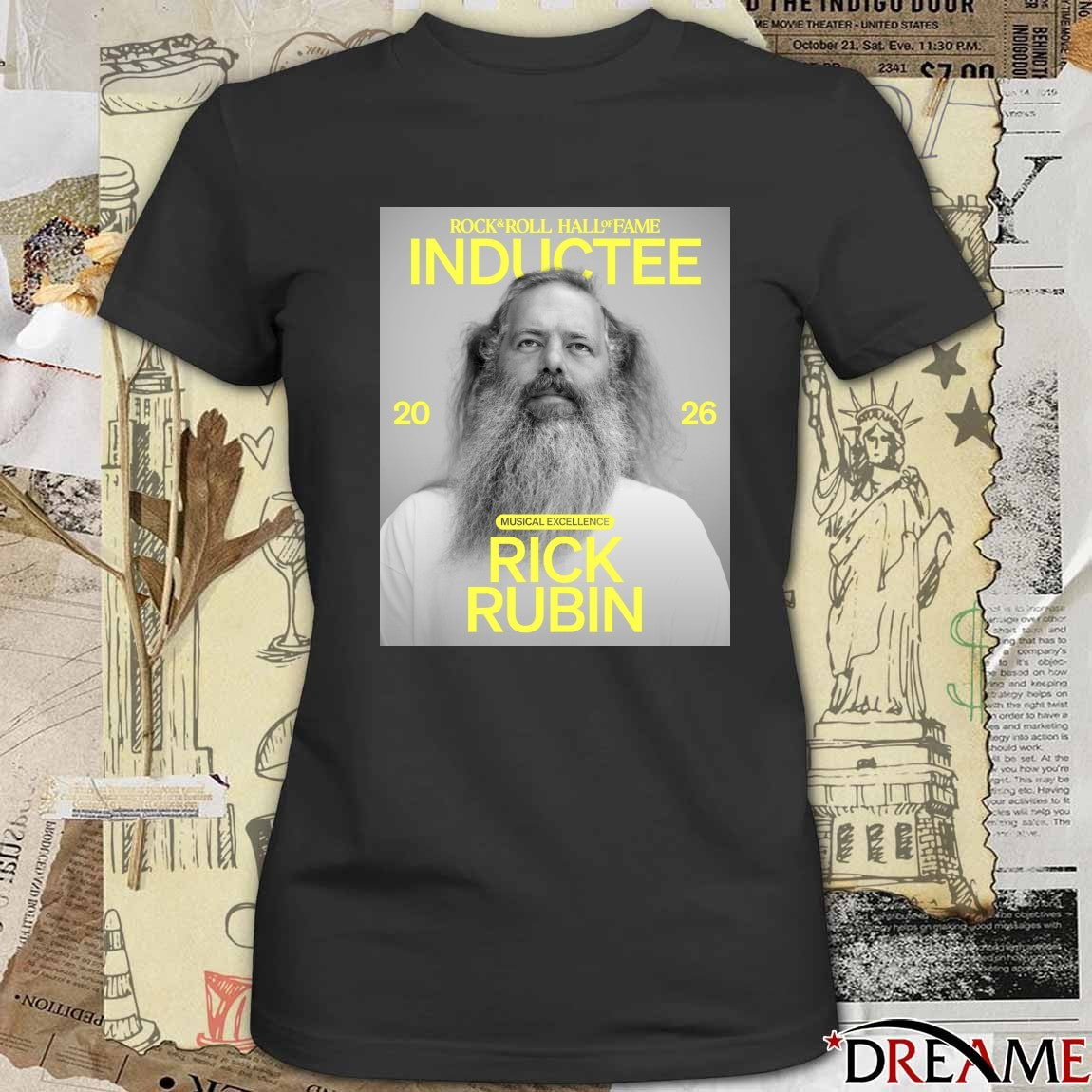 Rock & Roll Hall of Fame Class of 2026 Inductee Rick Rubin Poster t-shirt