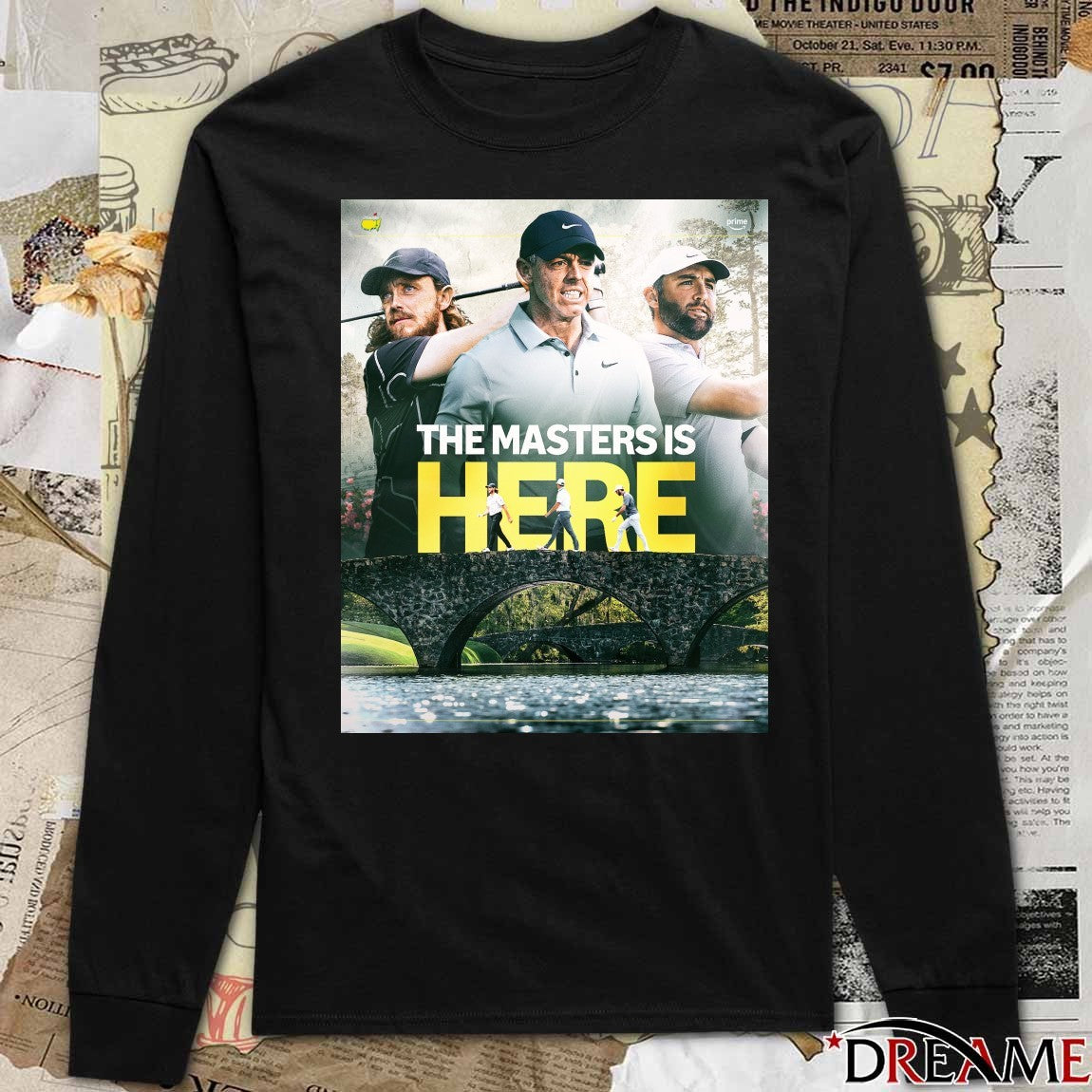 Rory McIlroy The Masters Is Here Golf Tournament 2026 Poster t-shirt