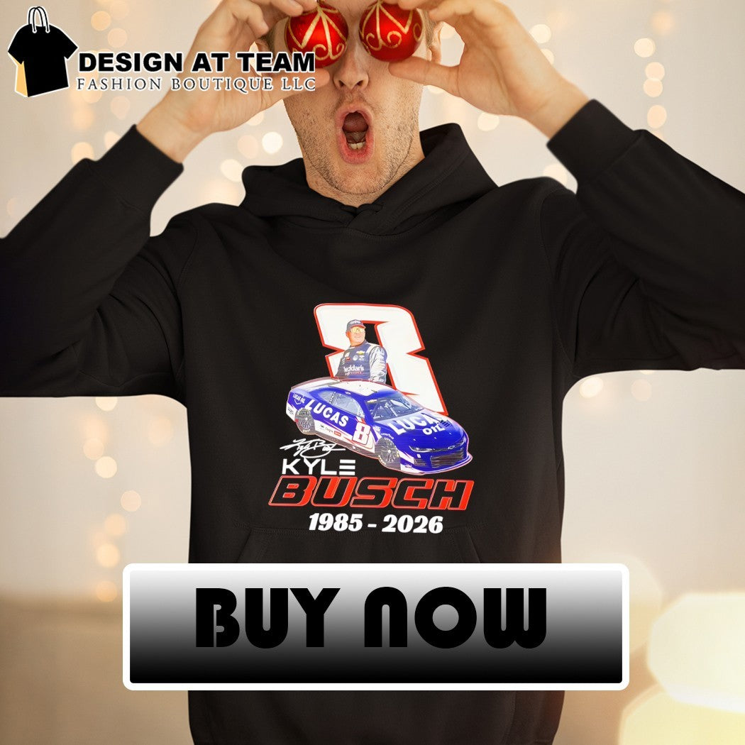 Rowdy Forever Kyle Busch 8 Lucas Oil Nascar legend 1985-2026 signature shirt