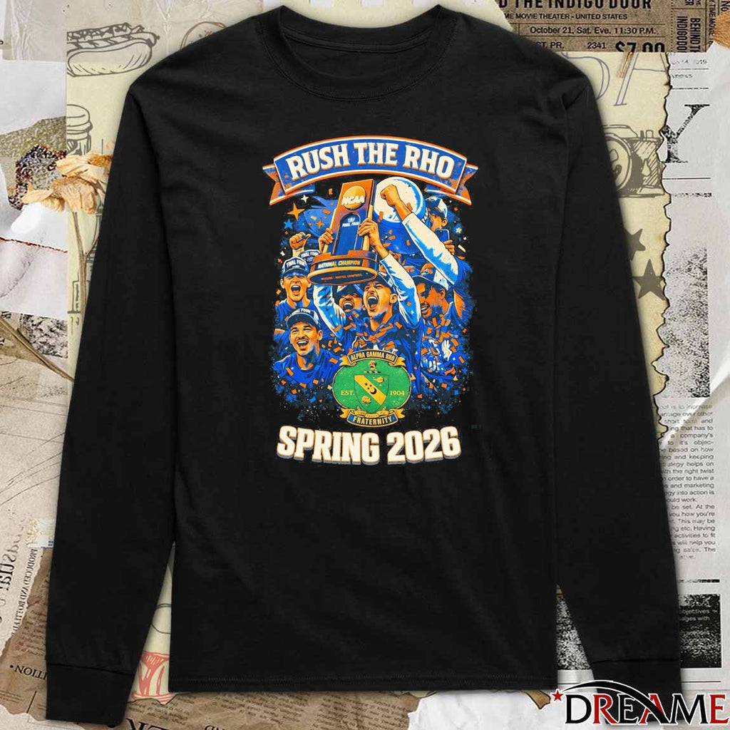 Rush The Rho Spring 2026 Alpha Gamma Rho t-shirt