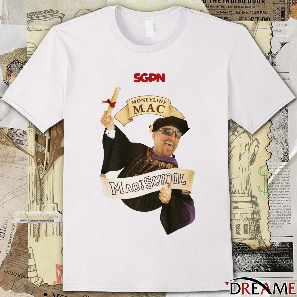 SGPN Moneyline Mac Mac to School Ryan McIntyre t-shirt