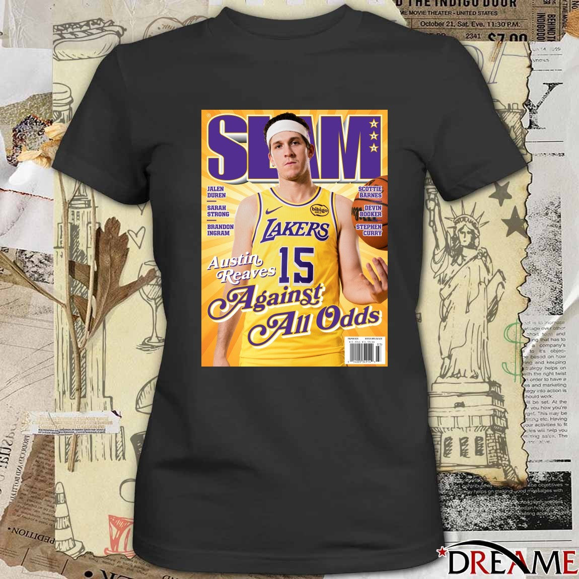 SLAM 260 Austin Reaves Against All Odds Los Angeles Lakers Basketball Magazine t-shirt