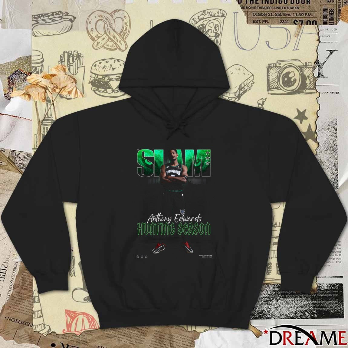SLAM Anthony Edwards Magazine Hunting Season Minnesota Timberwolves Basketball 2025 t-shirt