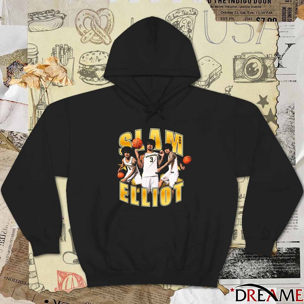 SLAM Elliot Cadeau Remix 2025 Big Ten Michigan Wolverines basketball t-shirt
