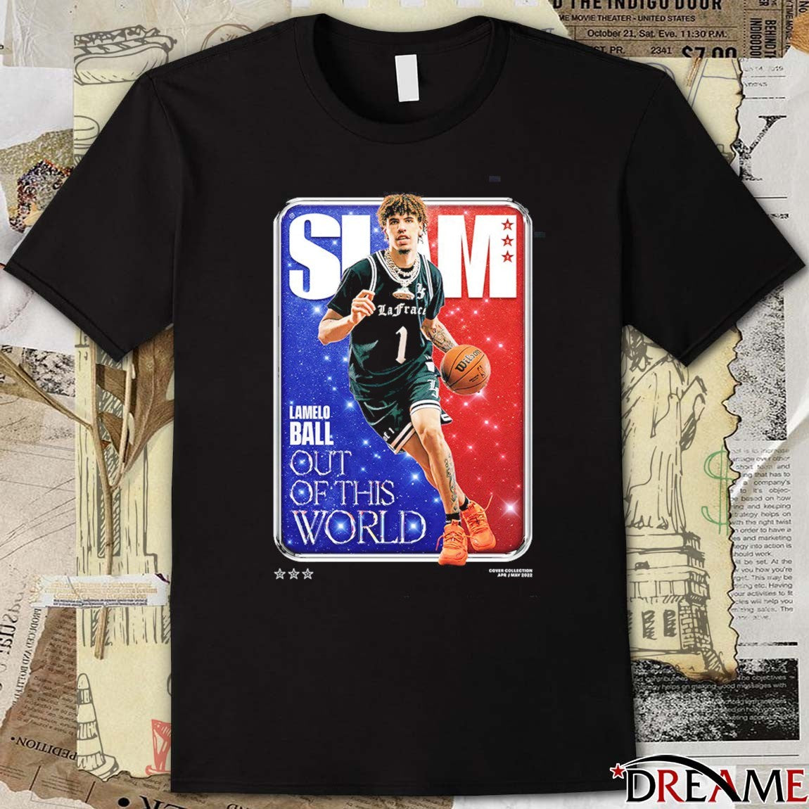 SLAM – LaMelo Ball Out Of This World Charlotte Hornets Basketball t-shirt