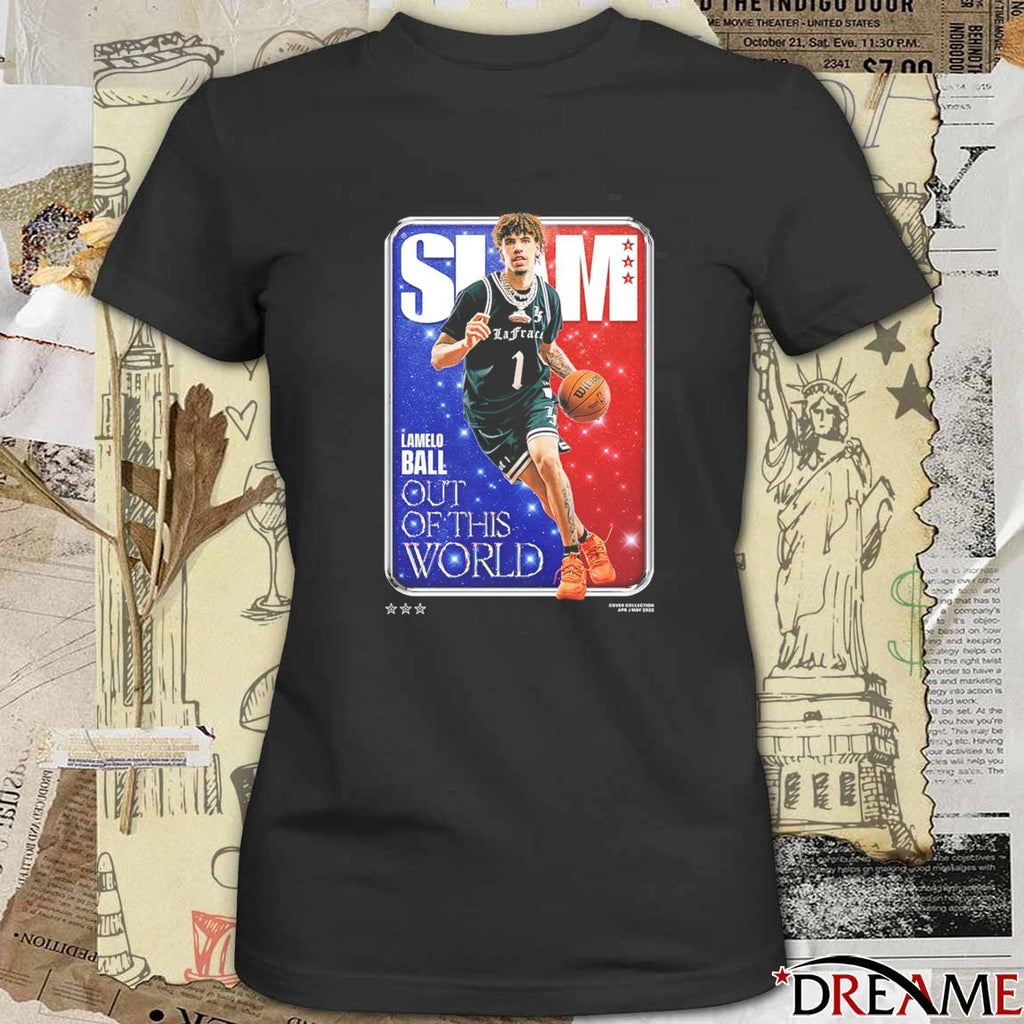 SLAM – LaMelo Ball Out Of This World Charlotte Hornets Basketball t-shirt