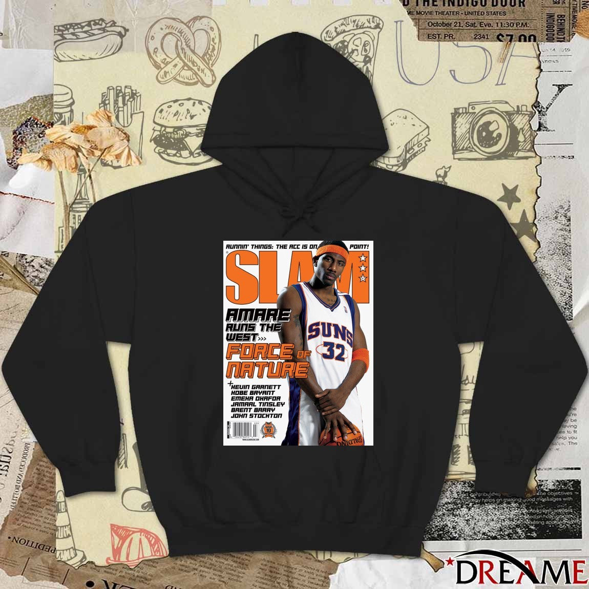 SLAM Magazine Amare Runs The West Force Of Nature 2026 Poster t-shirt