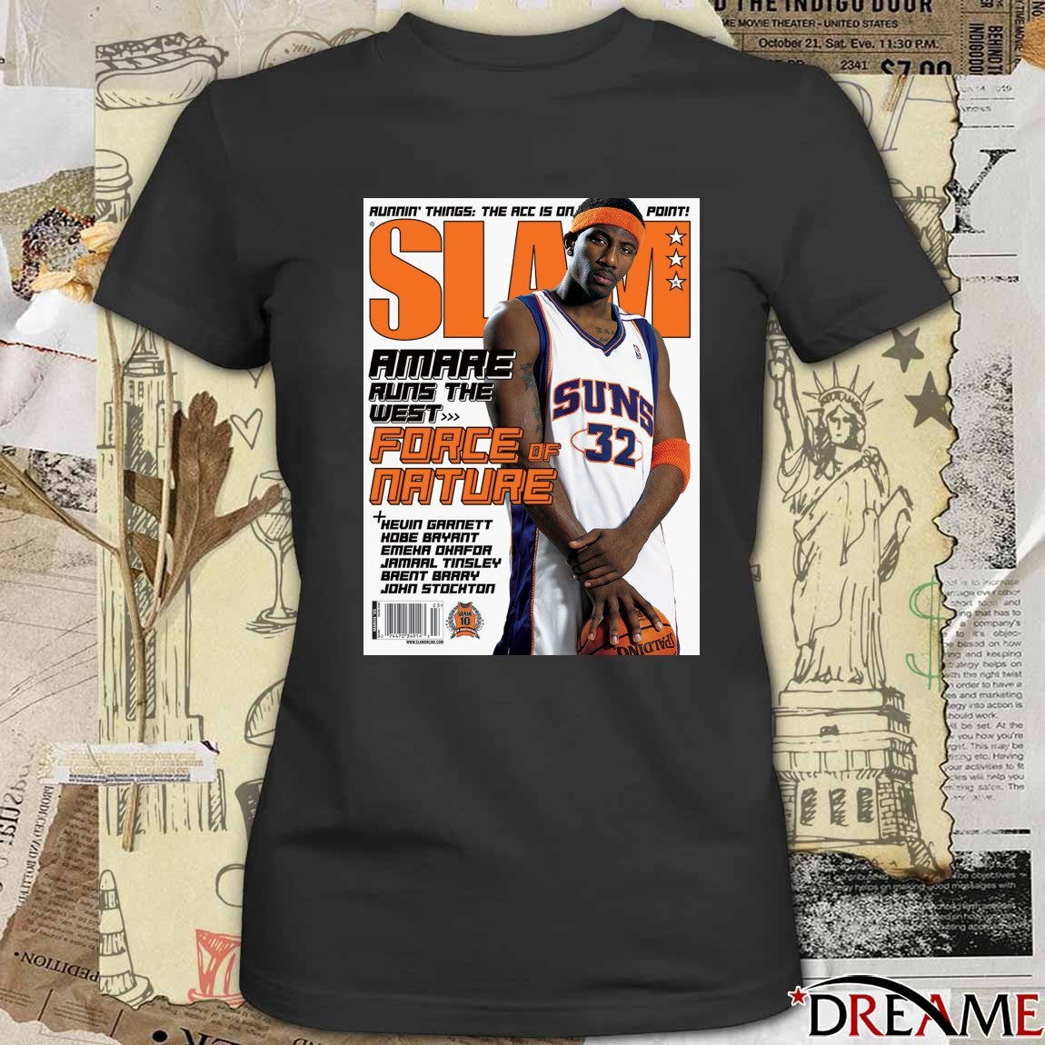 SLAM Magazine Amare Runs The West Force Of Nature 2026 Poster t-shirt