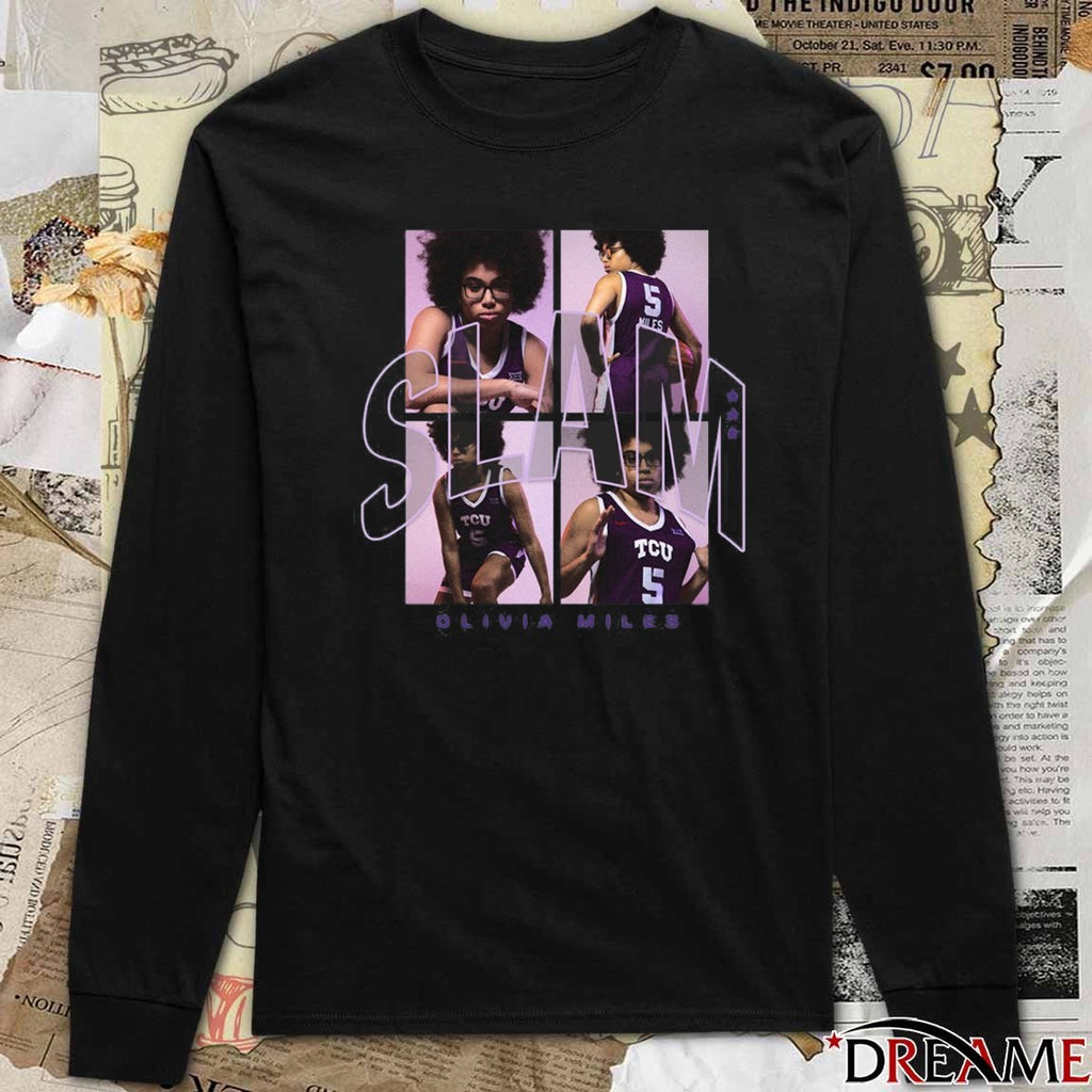 SLAM Olivia Miles Off The Grid Remix TCU Horned Frogs t-shirt