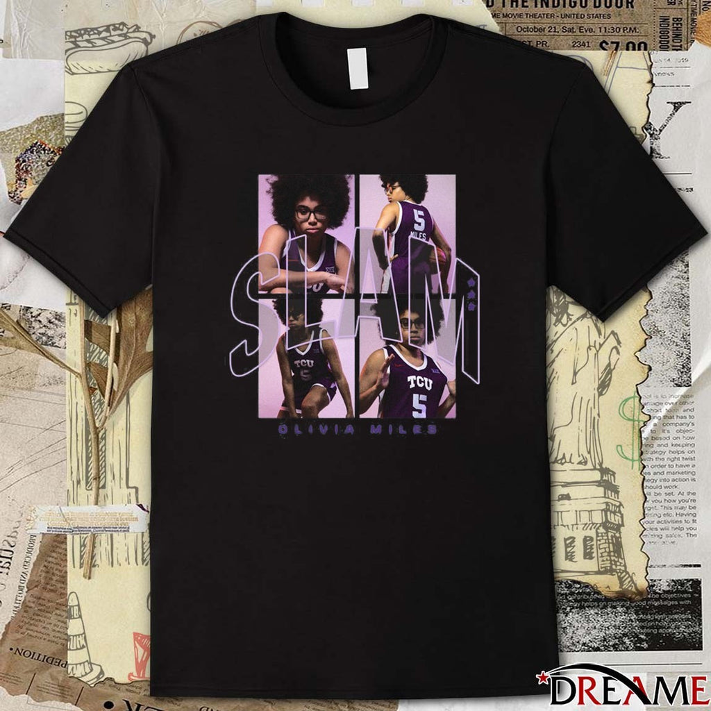 SLAM Olivia Miles Off The Grid Remix TCU Horned Frogs t-shirt