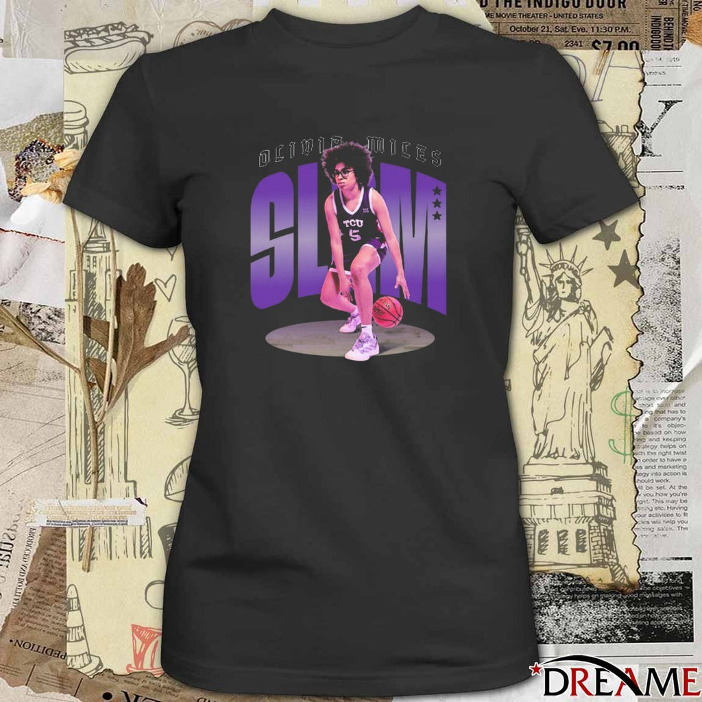 SLAM Olivia Miles Spotlight Remix TCU Horned Frogs t-shirt