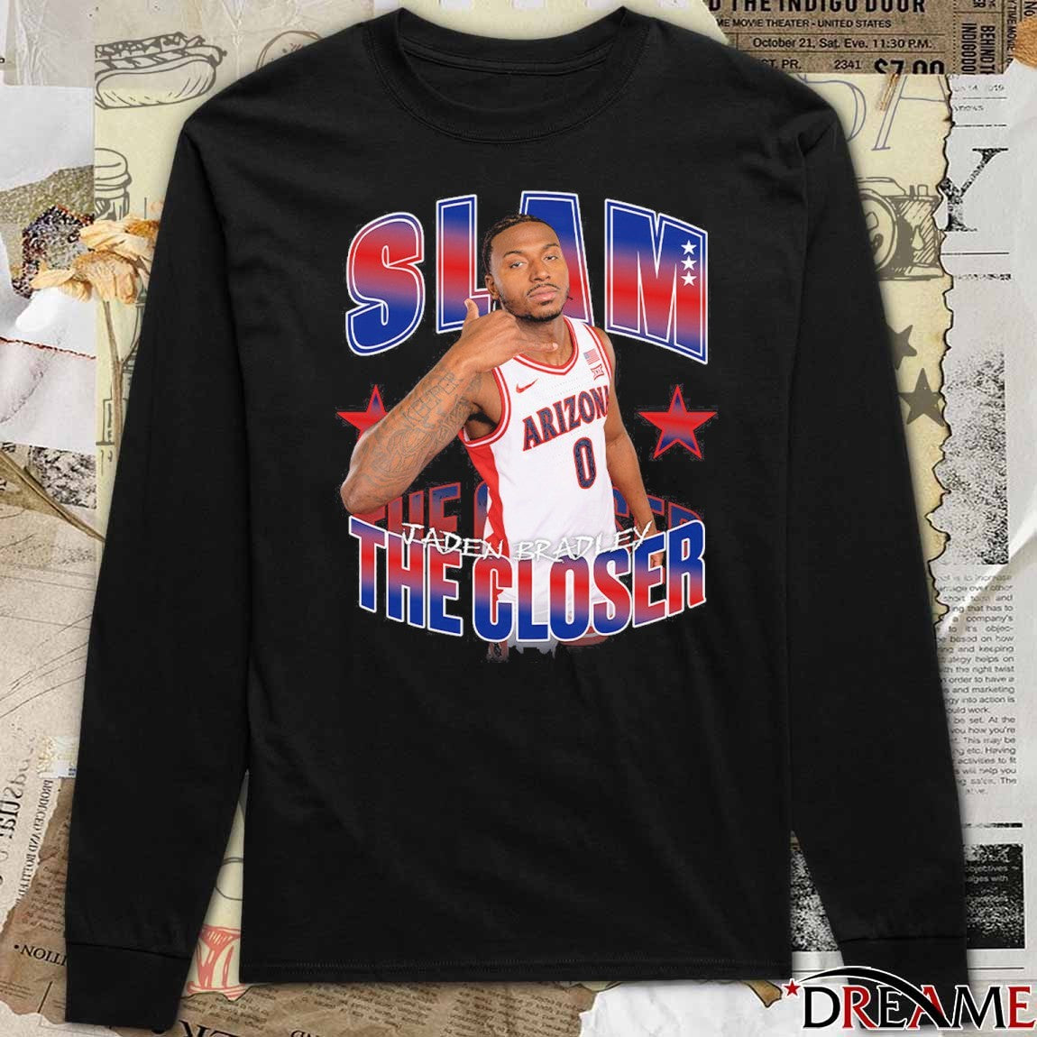 SLAM The Closer Arizona Wildcats MBB Jaden Bradley Remix t-shirt