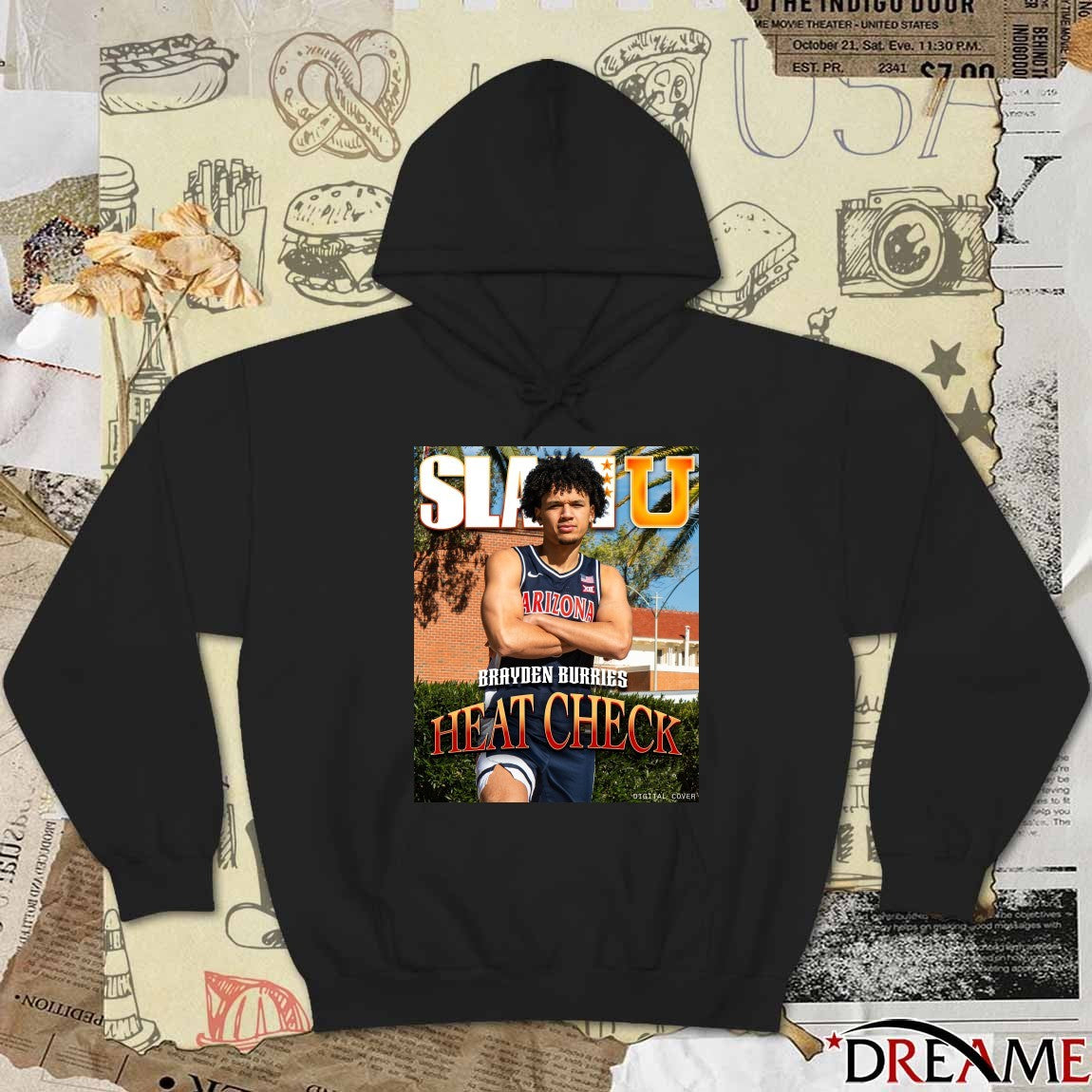 SLAM U Arizona Wildcats MBB Brayden Burries Heat Check Poster t-shirt