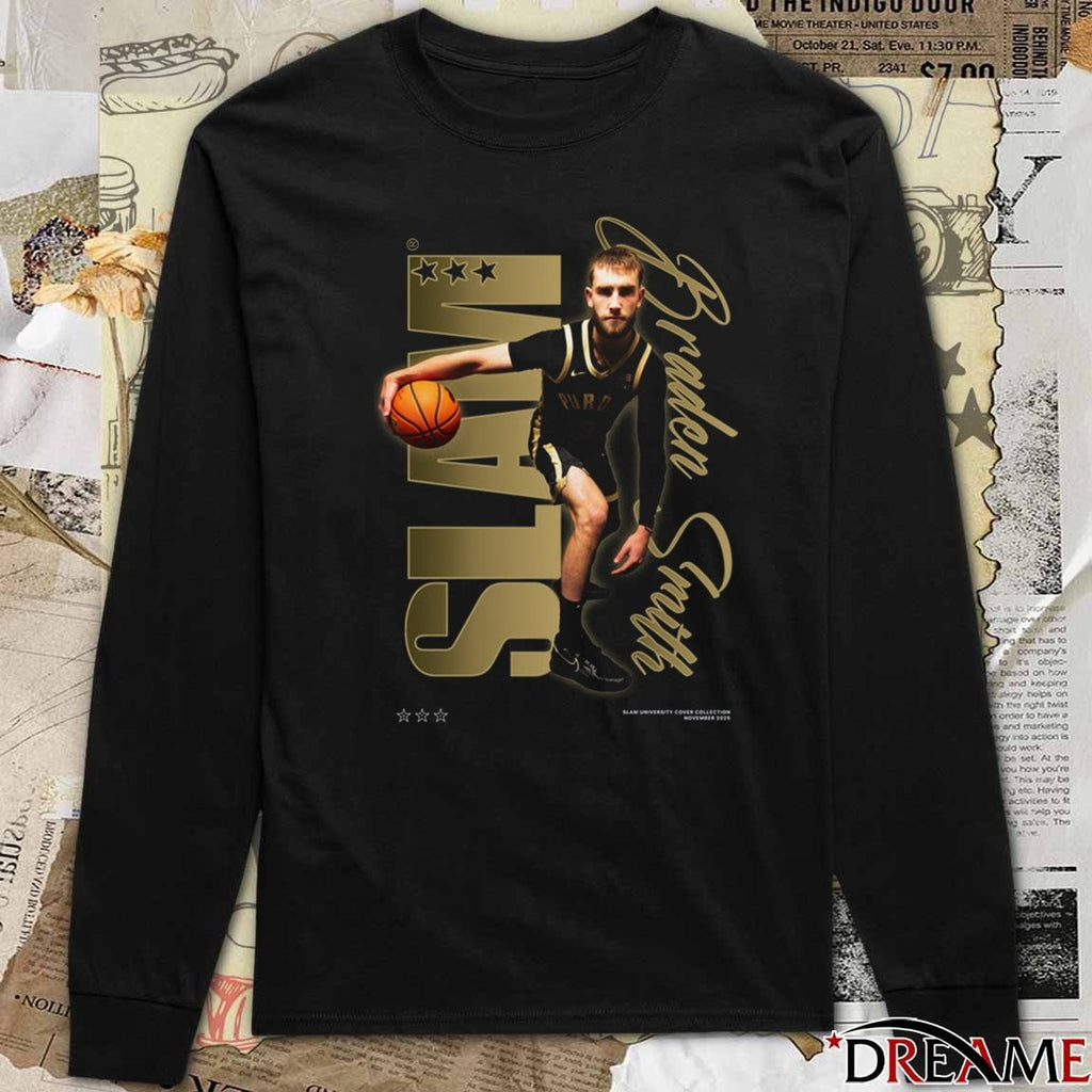 SLAM U Braden Smith Script Remix Purdue Boilermakers 2025 t-shirt