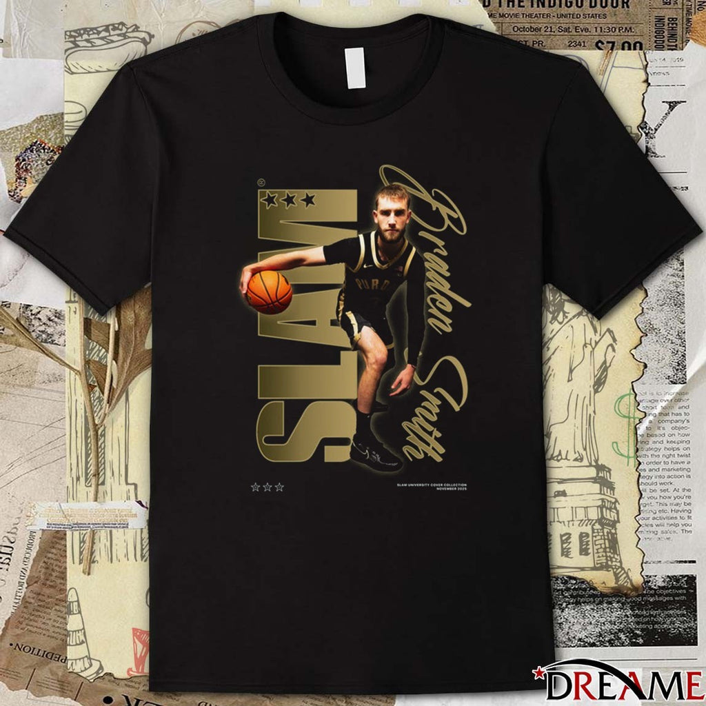 SLAM U Braden Smith Script Remix Purdue Boilermakers 2025 t-shirt