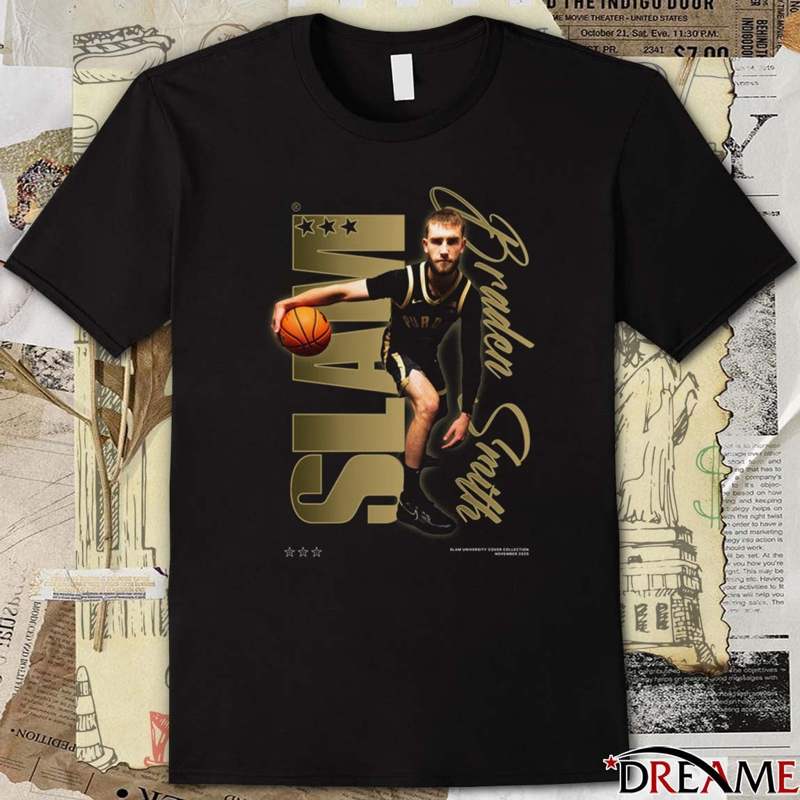 SLAM U Braden Smith Script Remix Purdue Boilermakers 2025 t-shirt