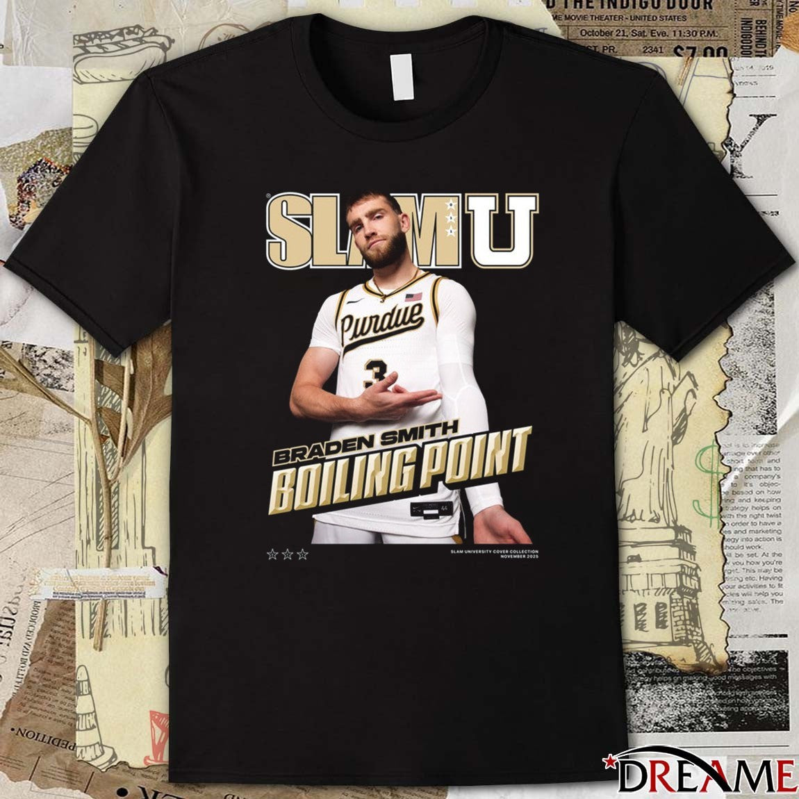 SLAM U Cover Braden Smith Boiling Point Purdue Boilermakers 2025 t-shirt