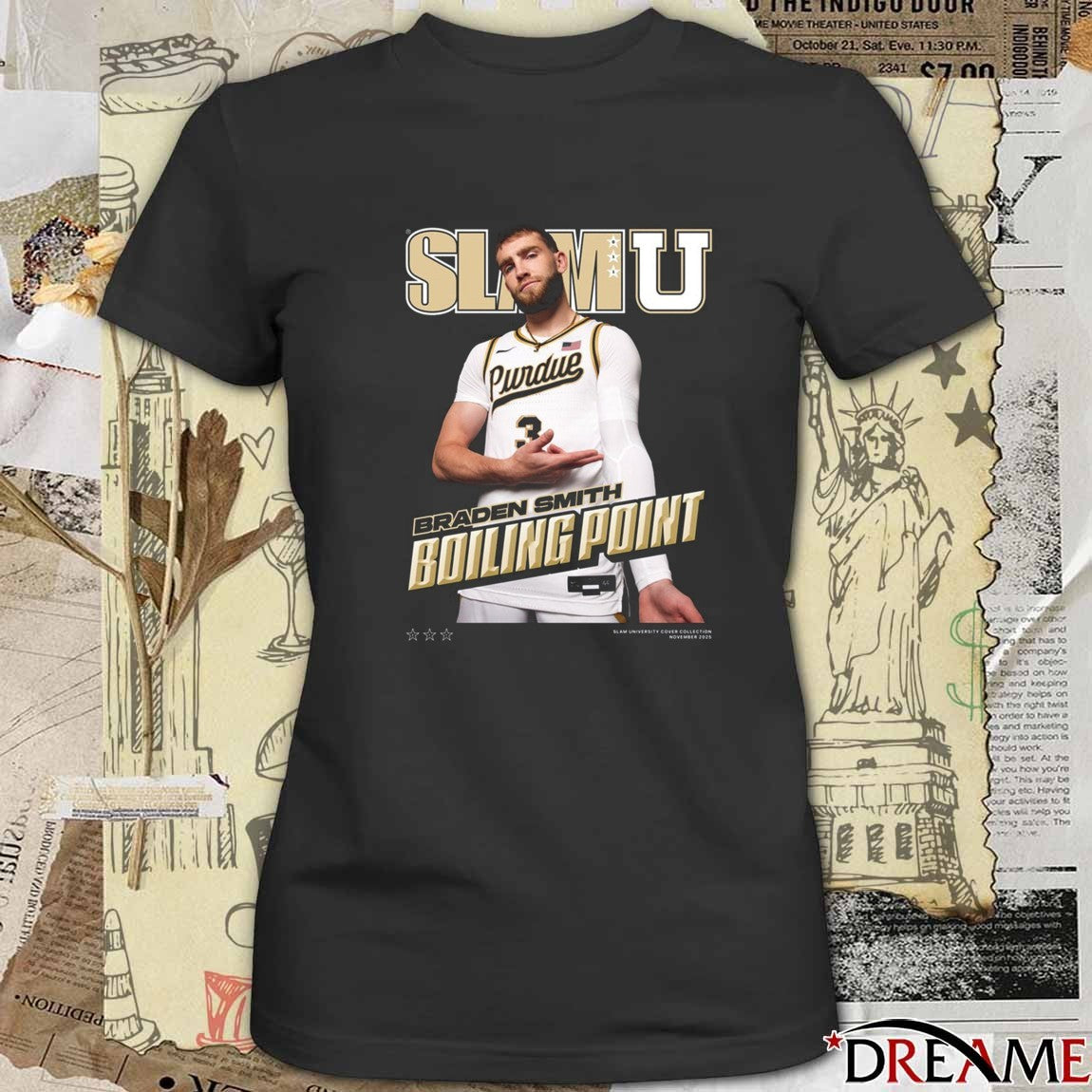 SLAM U Cover Braden Smith Boiling Point Purdue Boilermakers 2025 t-shirt